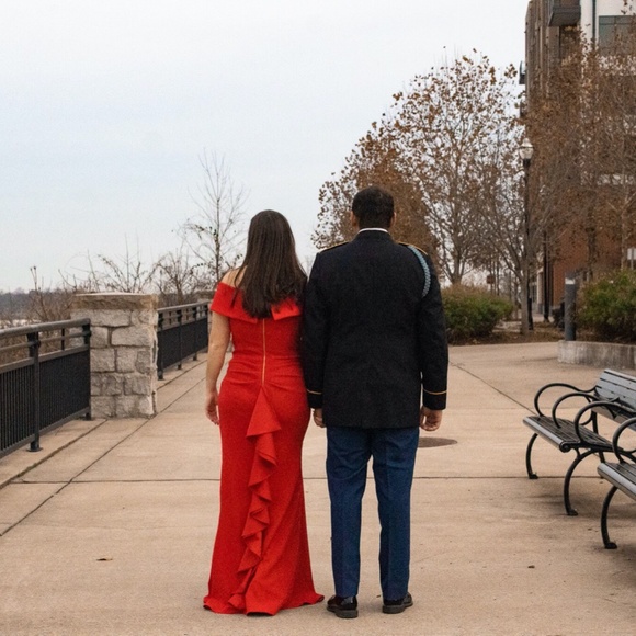 Formal Red Dress - Picture 3 of 4